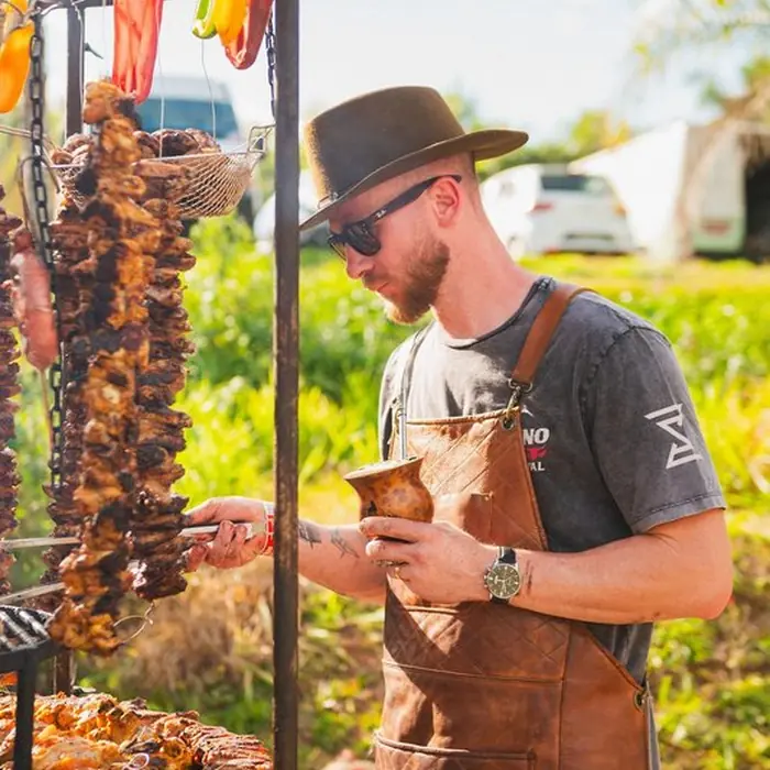 Chef em ação no evento